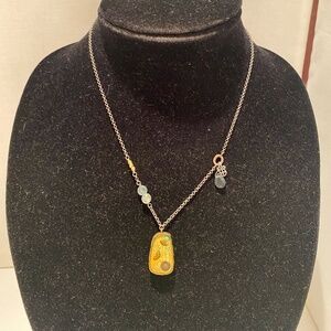 Sterling Silver and Brass Necklace